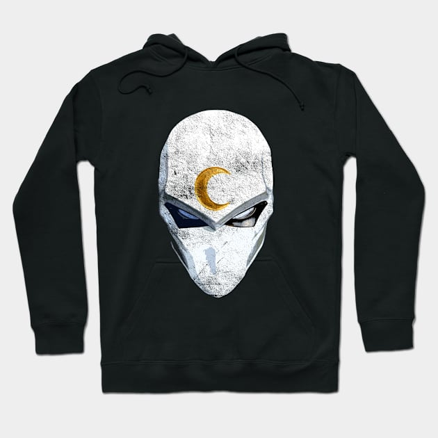 Moon Knight Mask, distressed Hoodie by woodsman